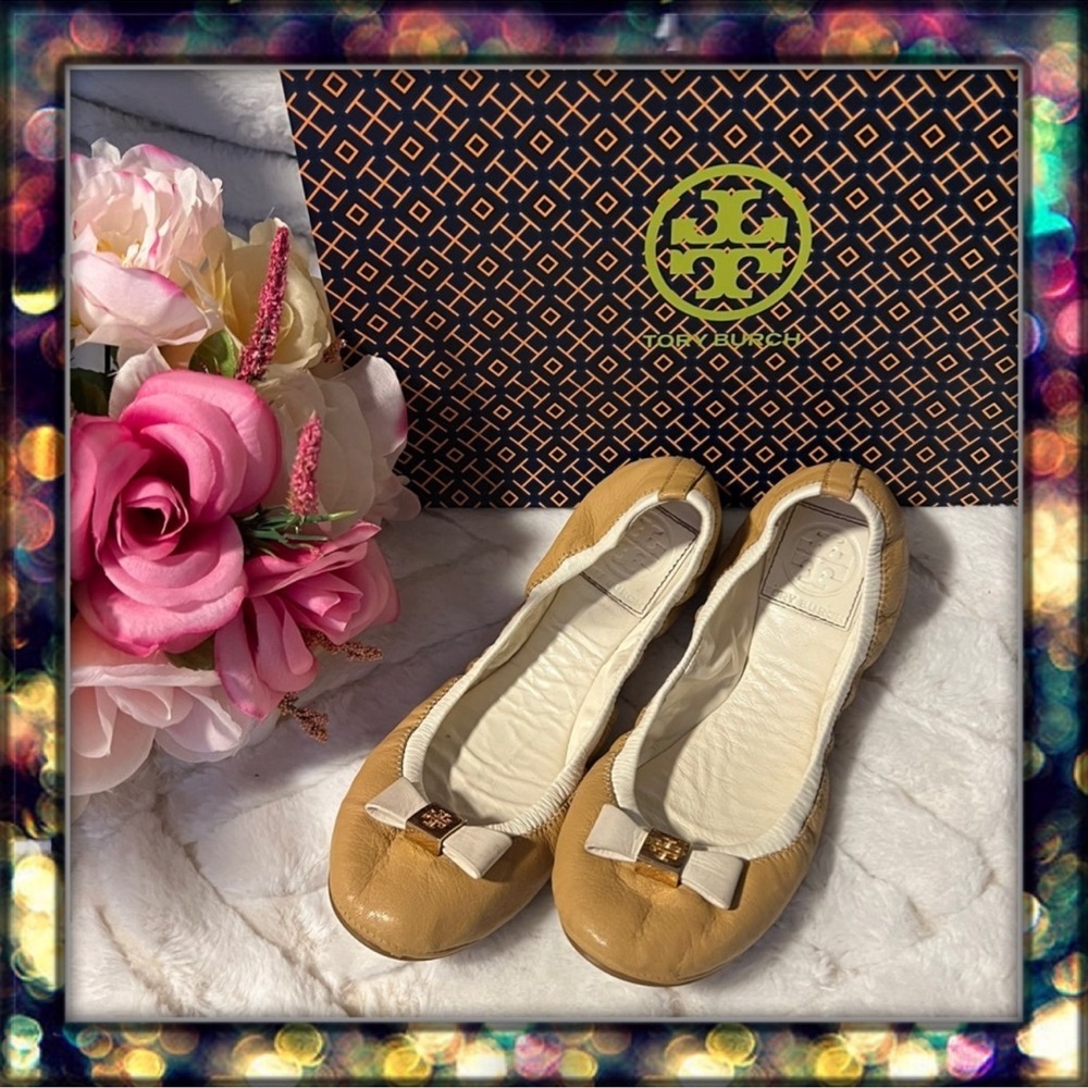 {Tory Burch} Tan Ballet Flats